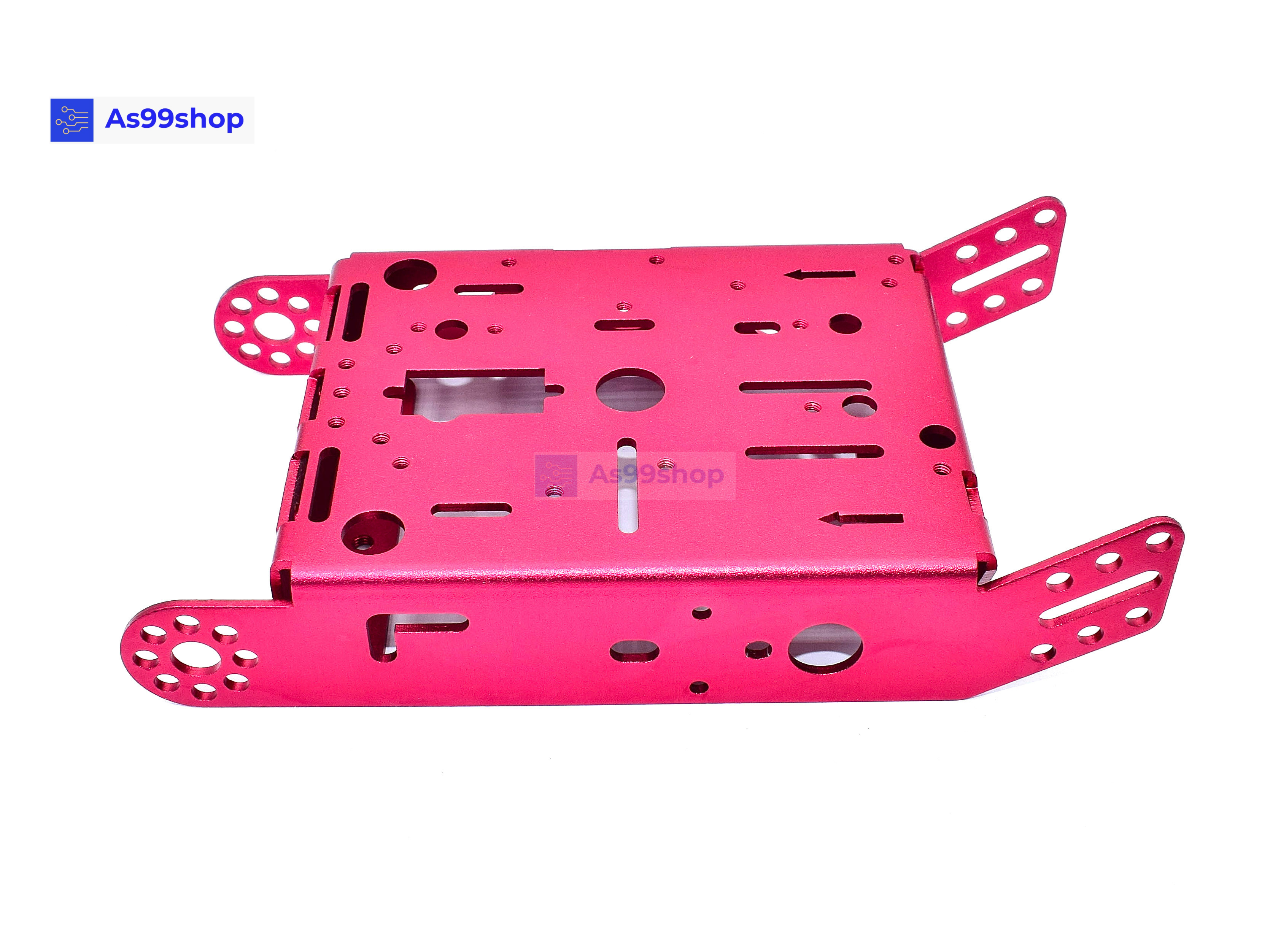 โครงรถหุ่นยนต์ Aluminum alloy robot Smart car สี Metallic Red