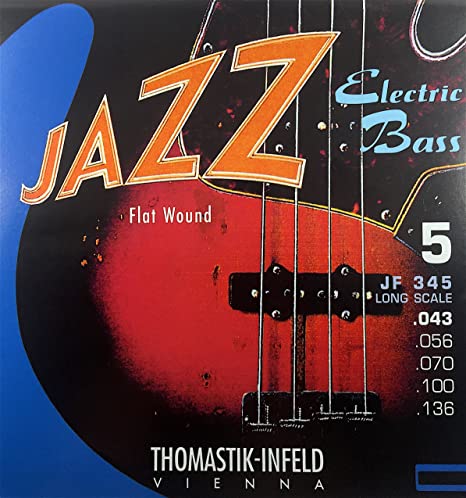 Thomastik Infeld JF345 Nickel Flatwound 5 String Long Scale 45-136