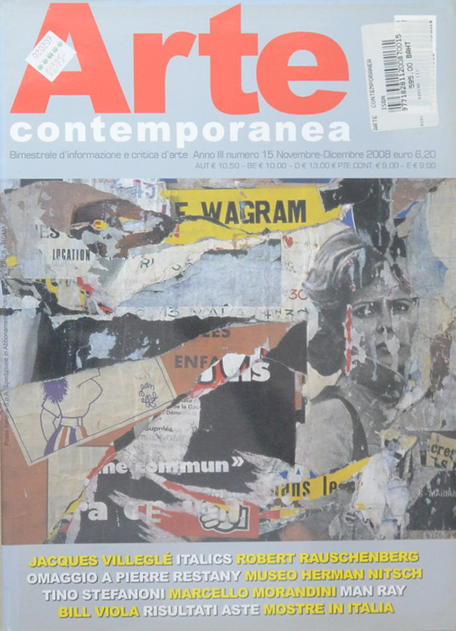 Arte contemporanea Anno III numero 15 Novembre-Dicembre 2008