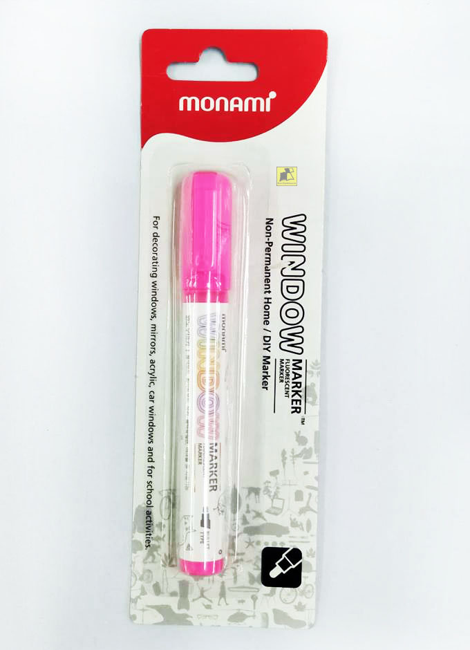 Monami Whiteboard Window 5.0 mm. (สีชมพู)