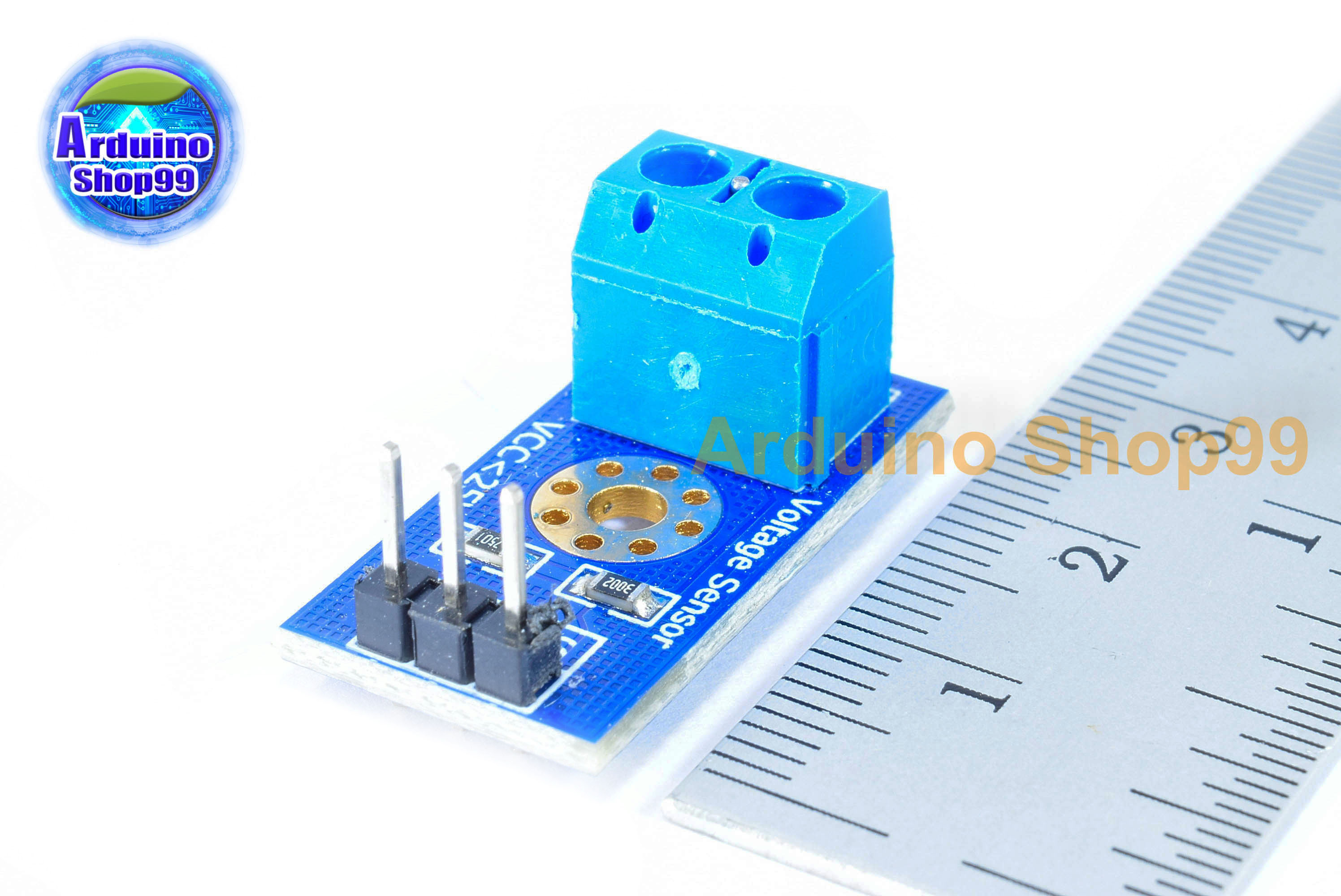 Voltage detection module โมดูลวัดแรงดันไฟฟ้า 0-25 โวลต์