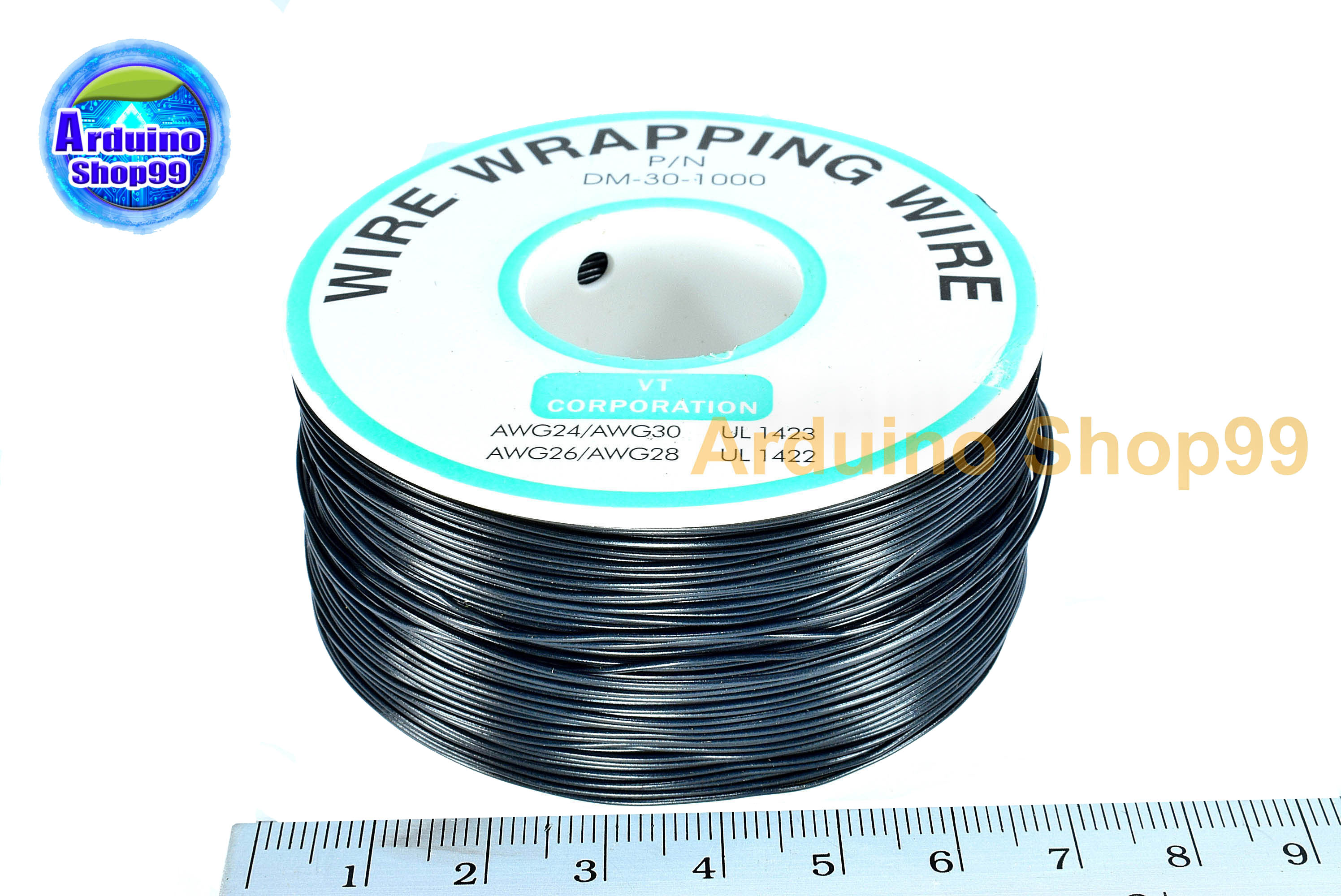สายไฟอ่อน"สีดำ"ขนาด 30AWG 1 ม้วน ยาว 250 เมตร