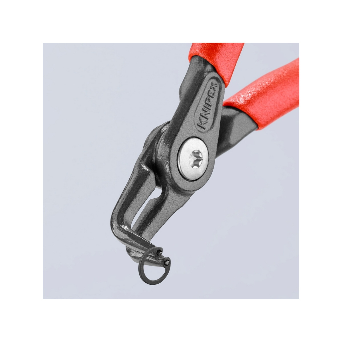 KNIPEX 48 21 J01 คีมหนีบแหวน 5" Precision ปลายงอ ปลาย 0.9mm