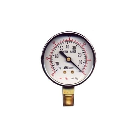 เกจ์วัดกำลังดูด (Vacuum Gauge) 30inHg/70cmHg