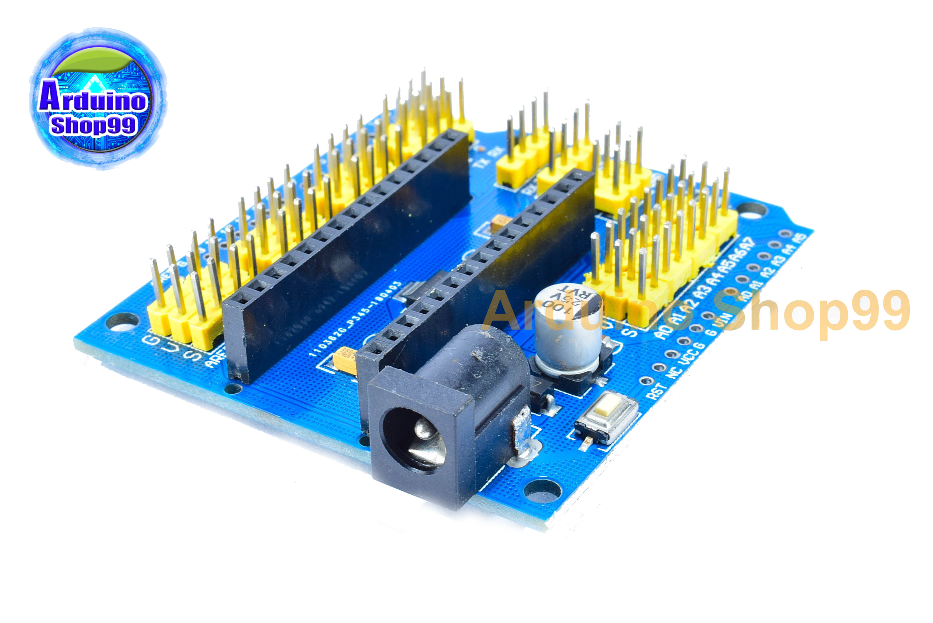 Nano IO Expansion Board / Shield บอร์ดขยาย Nano V3.0 ( Blue )