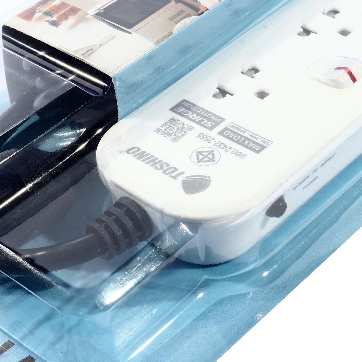 TOSHINO JT3-3M ปลั๊กพ่วง 3ช่อง/ 3สวิตซ์/ 3เมตร 16A/3600W