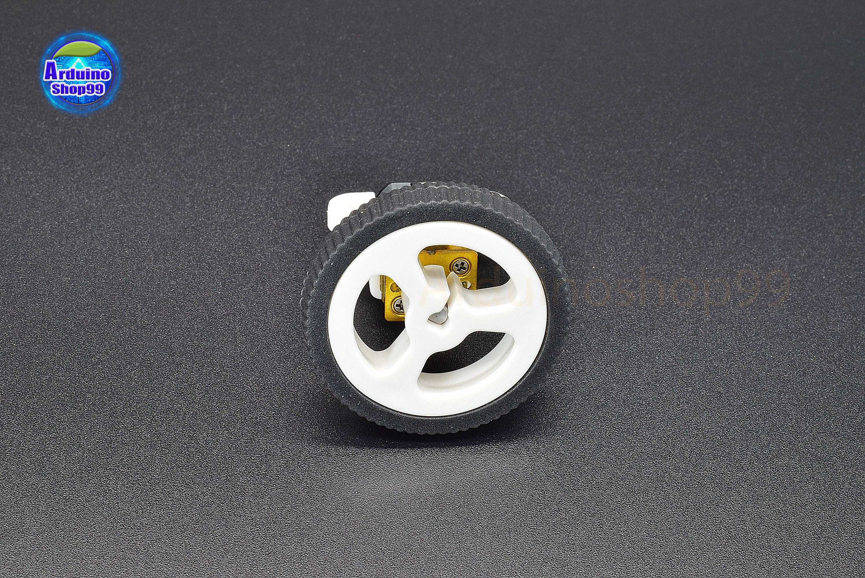 N20 3-6V 40RPM DC Micro Geared Box Electric Motor + ล้อยางเล็ก