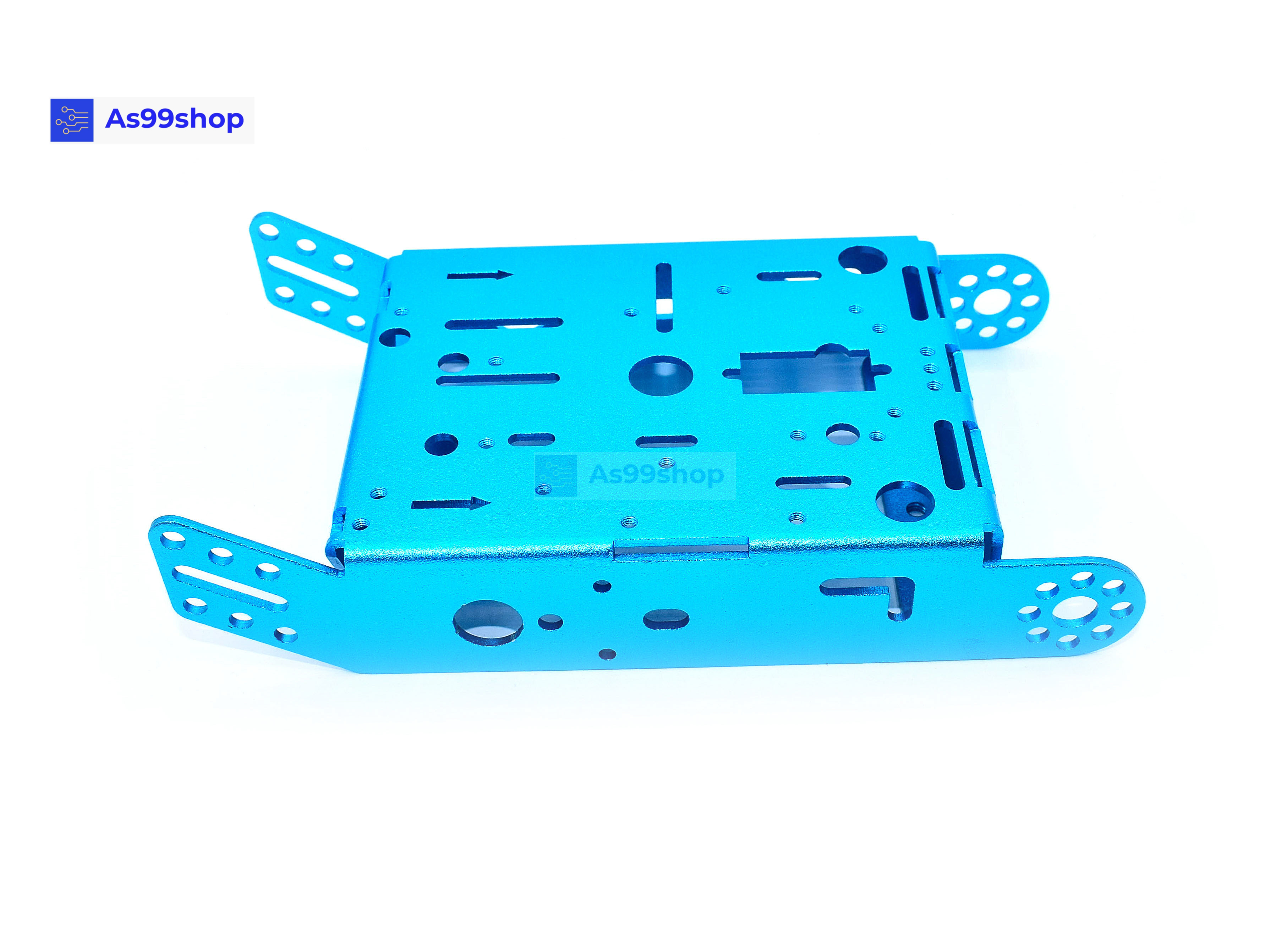 โครงรถหุ่นยนต์ Aluminum alloy robot Smart car สี Metallic Blue