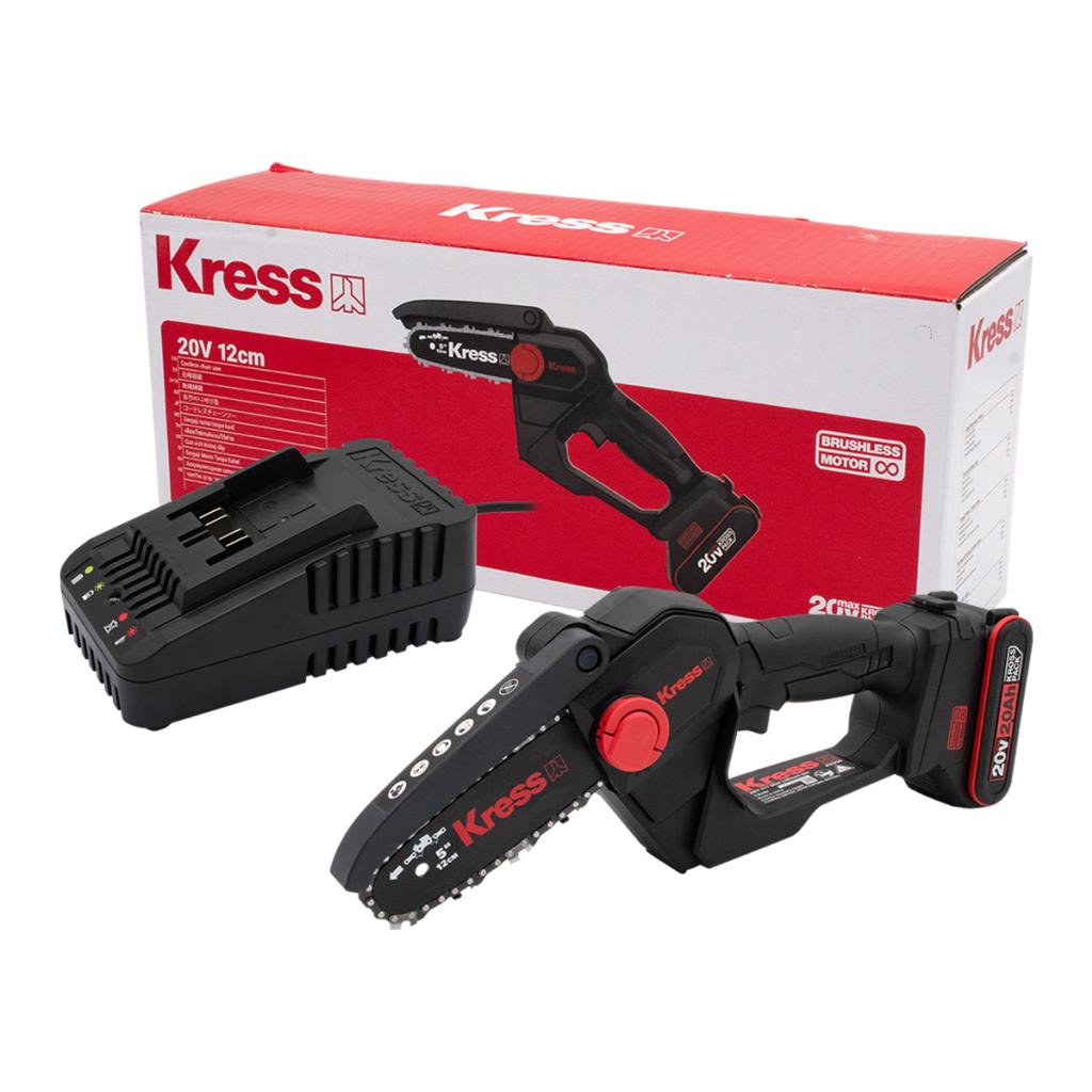 Kress KG350.1 เลื่อยโซ่ไร้สาย 5" 20V แบตx1