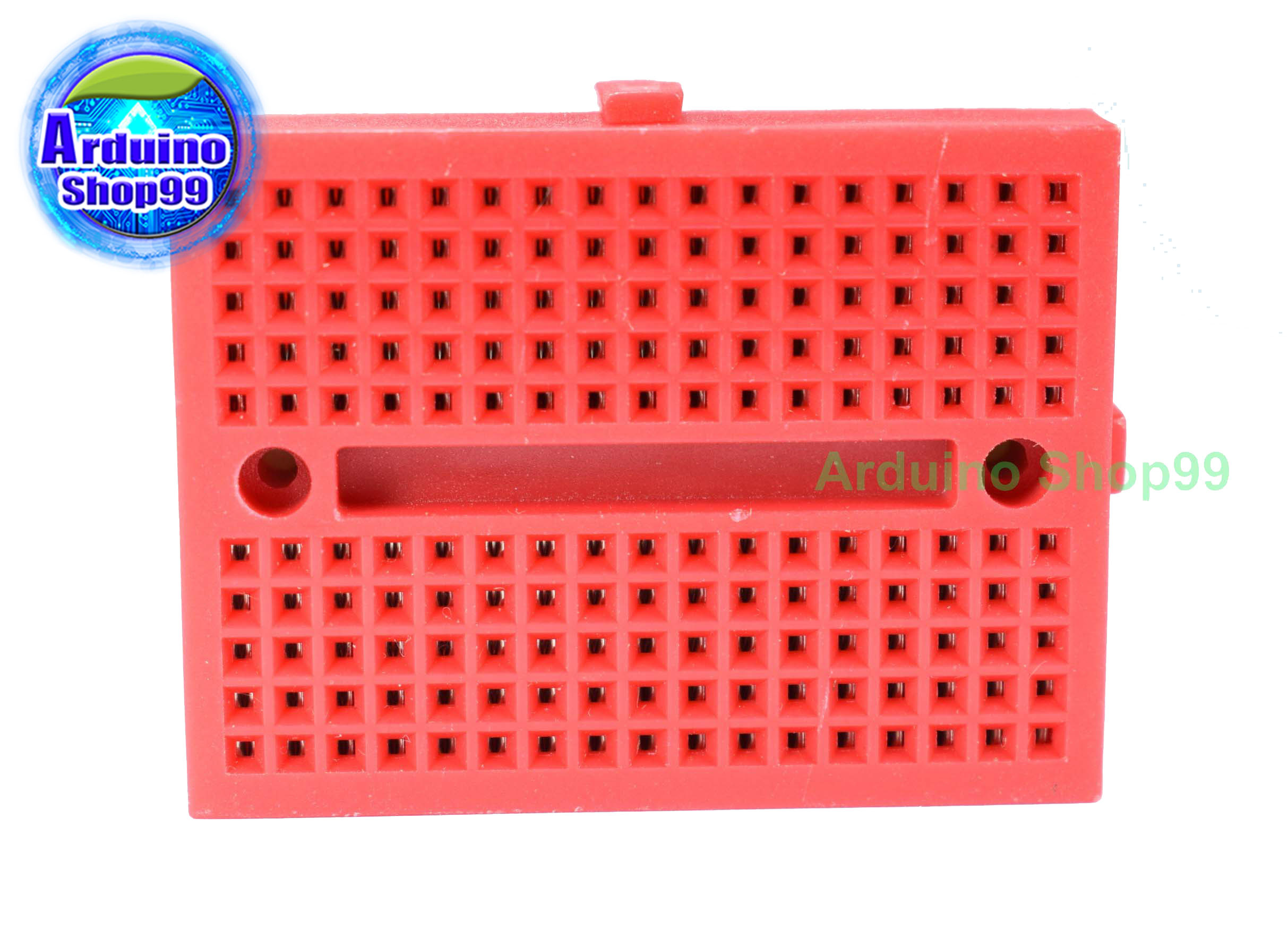 บอร์ดทดลองขนาดเล็กสีแดงขนาด 170 ช่อง Protoboard Breadboard Red 170 holes