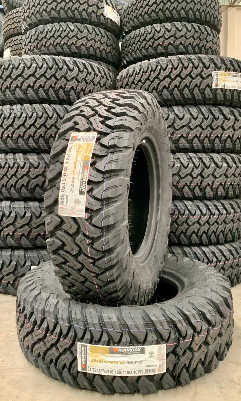 ยางลุย Hankook MT2 ผ้าใบหนา10ชั้น 245/75-16