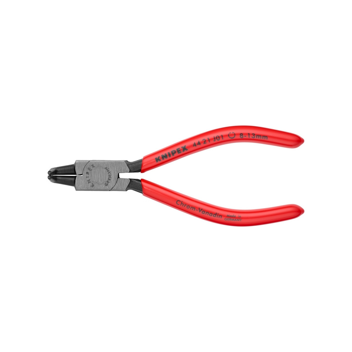 KNIPEX 44 21 J01 คีมหนีบแหวน 5" ปลายงอ ปลาย 0.9mm