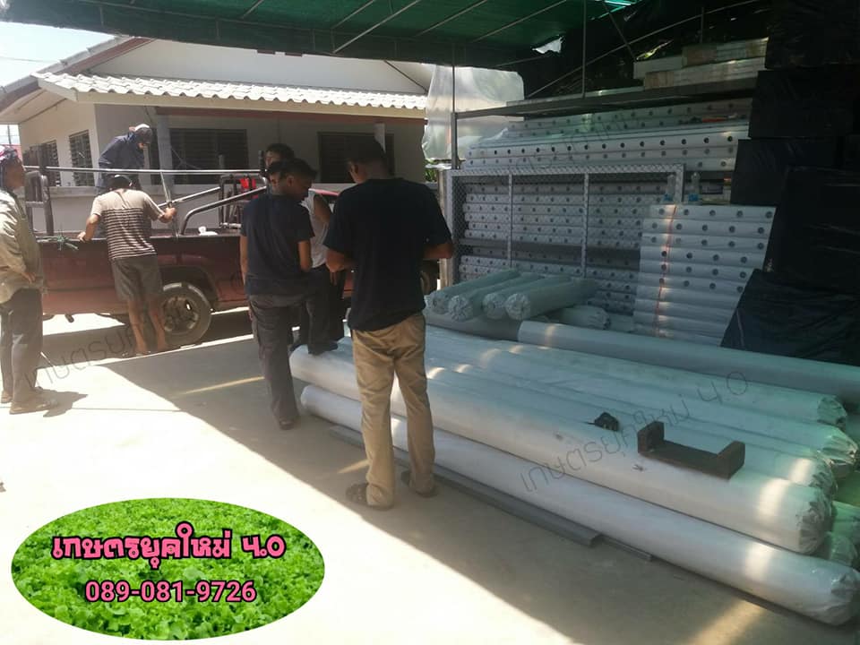 พลาสติคคลุมโรงเรือนขนาด 14.0m.x50m.x200mc.