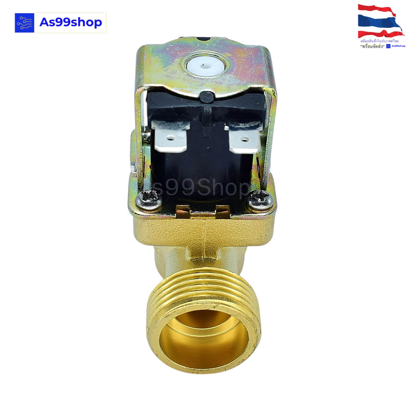 โซลินอยด์วาล์วทองเหลือง Solenoid Valve 220VAC 3/4 นิ้ว ( NC )