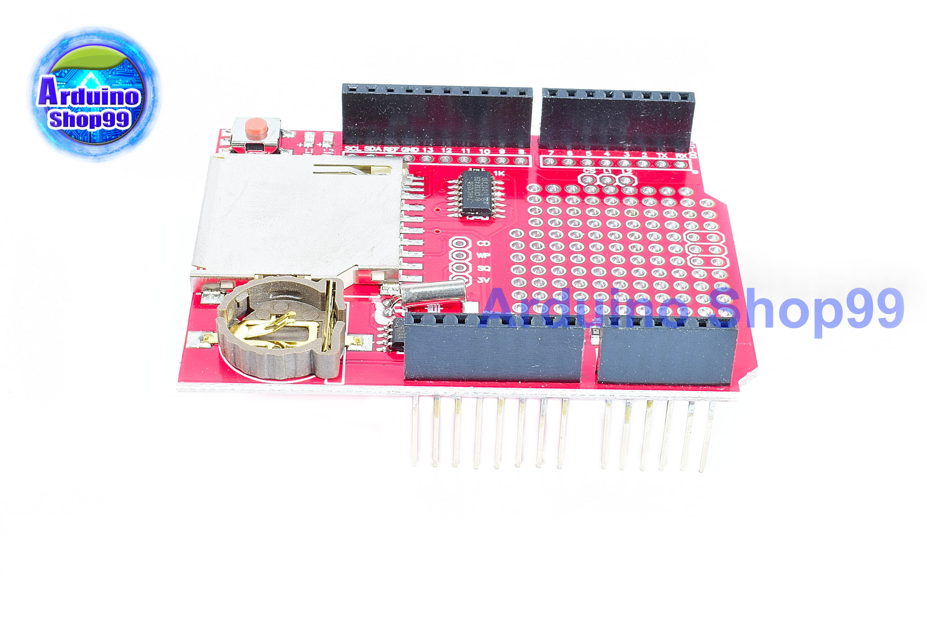 KEYES XD-204 ชีลเก็บบันทึกข้อมูลโมดูลสำหรับ Arduino - สีแดง