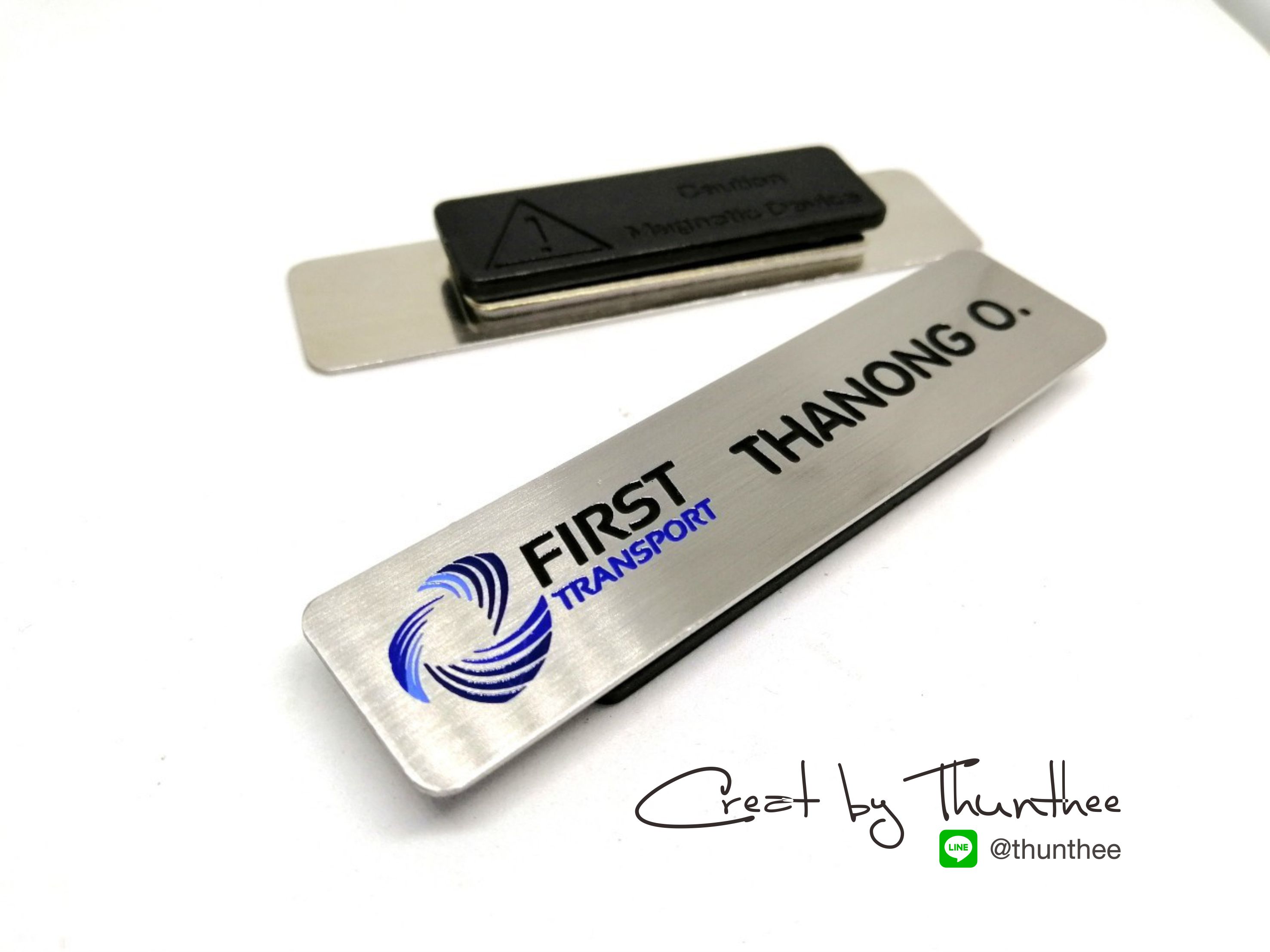 ป้ายชื่อแสเตนเลส