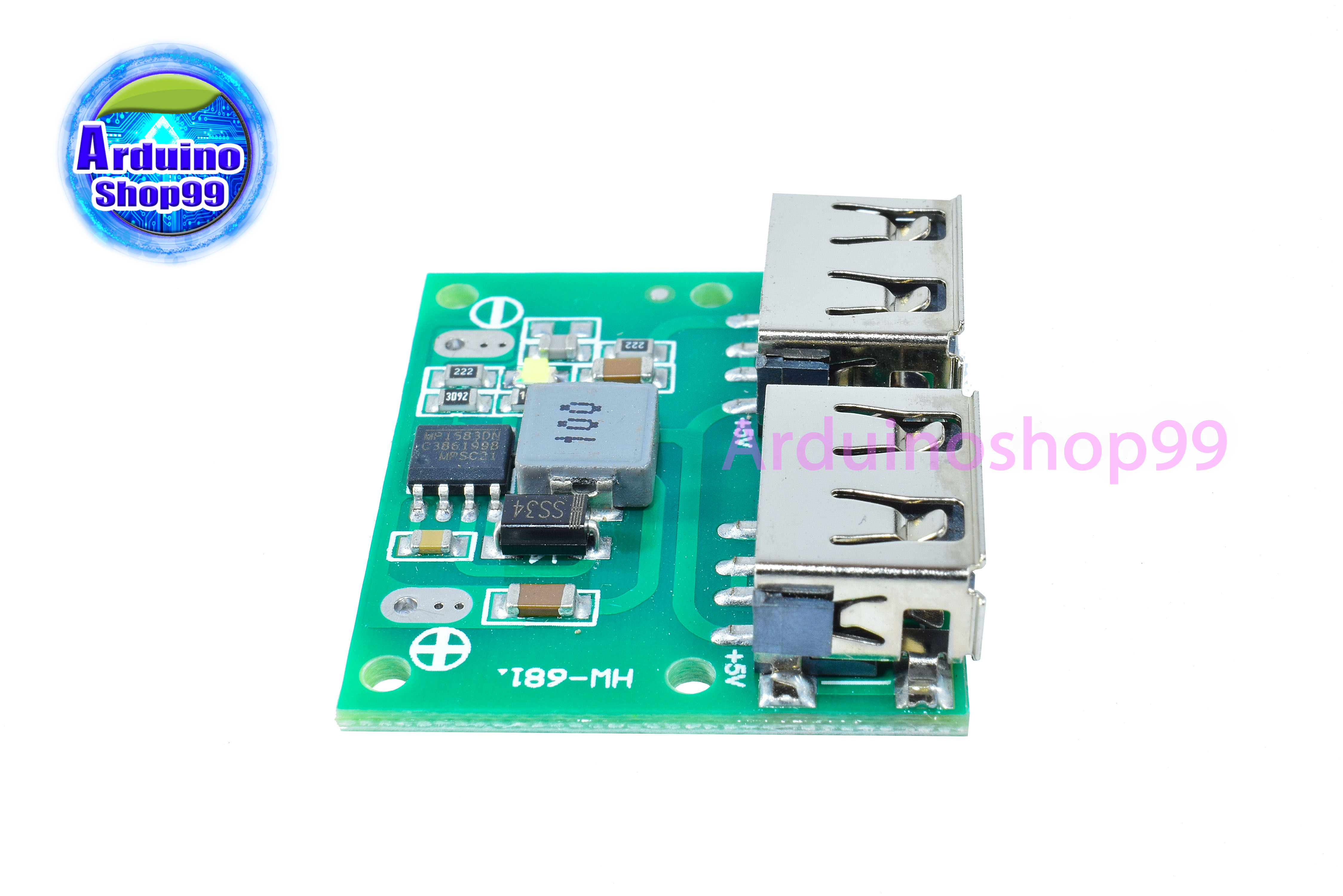 DC-DC 9V/12V/24V to 5V 3A Dual USB output