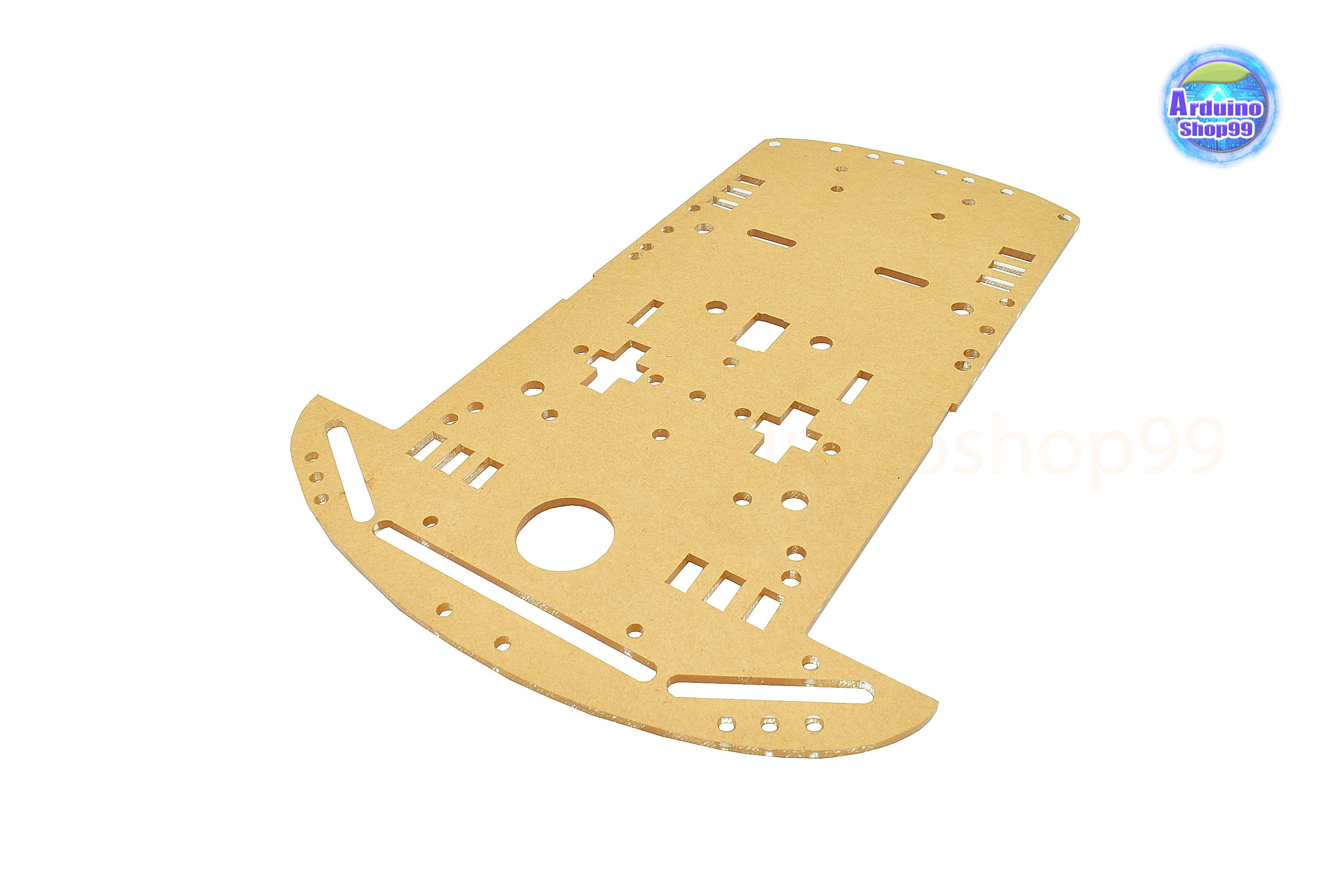 โครงรถหุ่นยนต์ Smart car chassis 2WD/4WD Robot Car อะคริลิคสีขาวใส (21.5*15 cm)