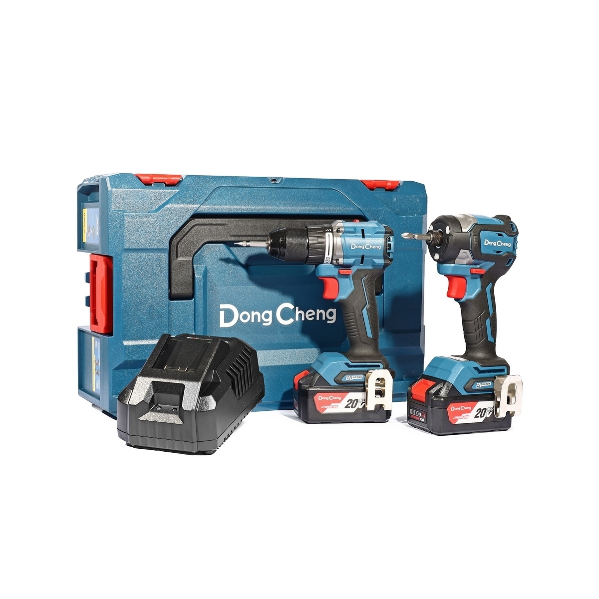 Dong Cheng DCKIT26-EK ชุด COMBO DCJZ2060i สว่านกระแทก+DCPL208 ไขควงกระแทก 20V