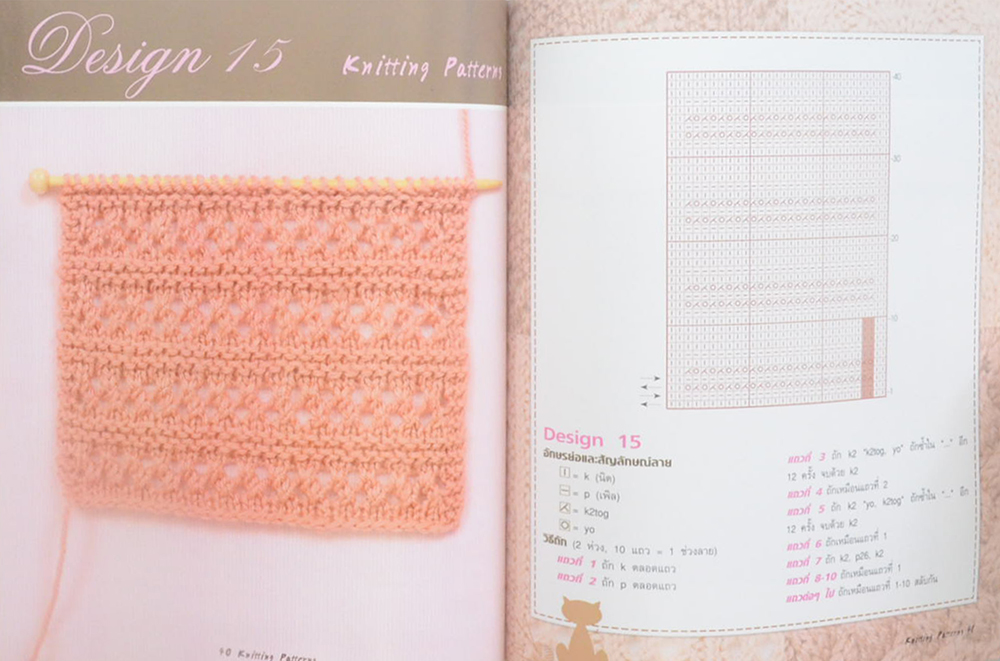 KNITTING PATTERNS ลาย-พื้นฐานนิตติ้ง