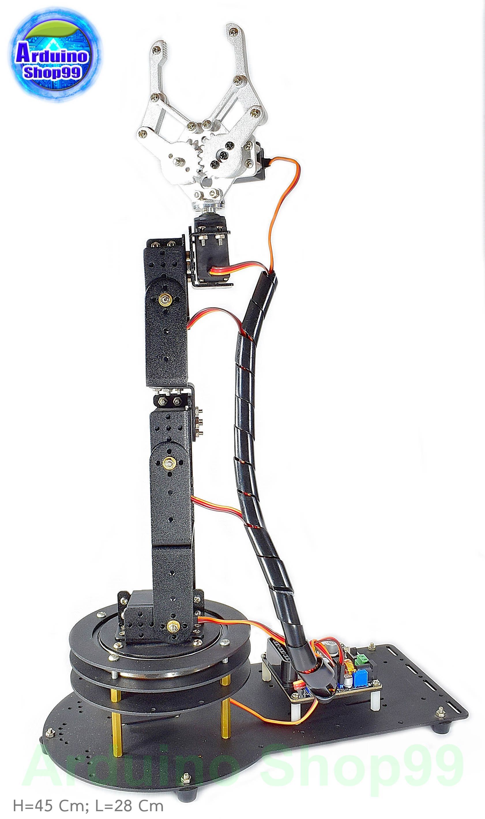 6DOF Robot Arm Kit + ( Gripper ปากจิ้งจก )