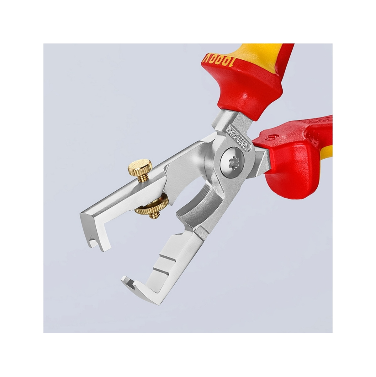 KNIPEX 13 66 180 คีมปอก/ตัดสายไฟ รุ่น StriX ด้าม VDE ป้องกันไฟฟ้า 1000V