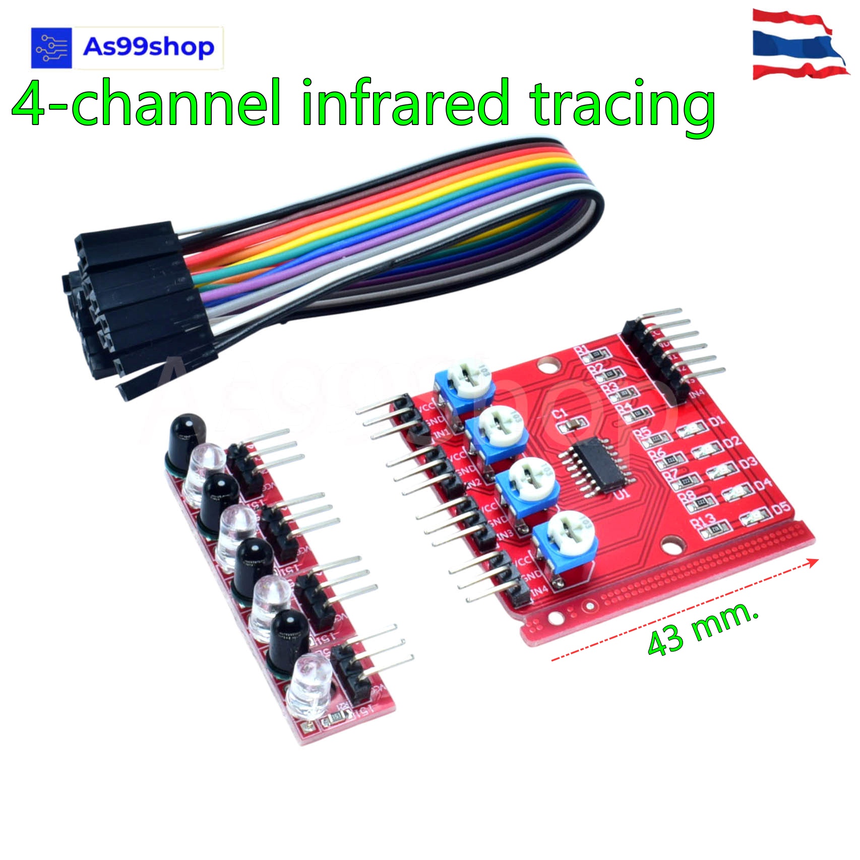 4-channel infrared tracing sensor