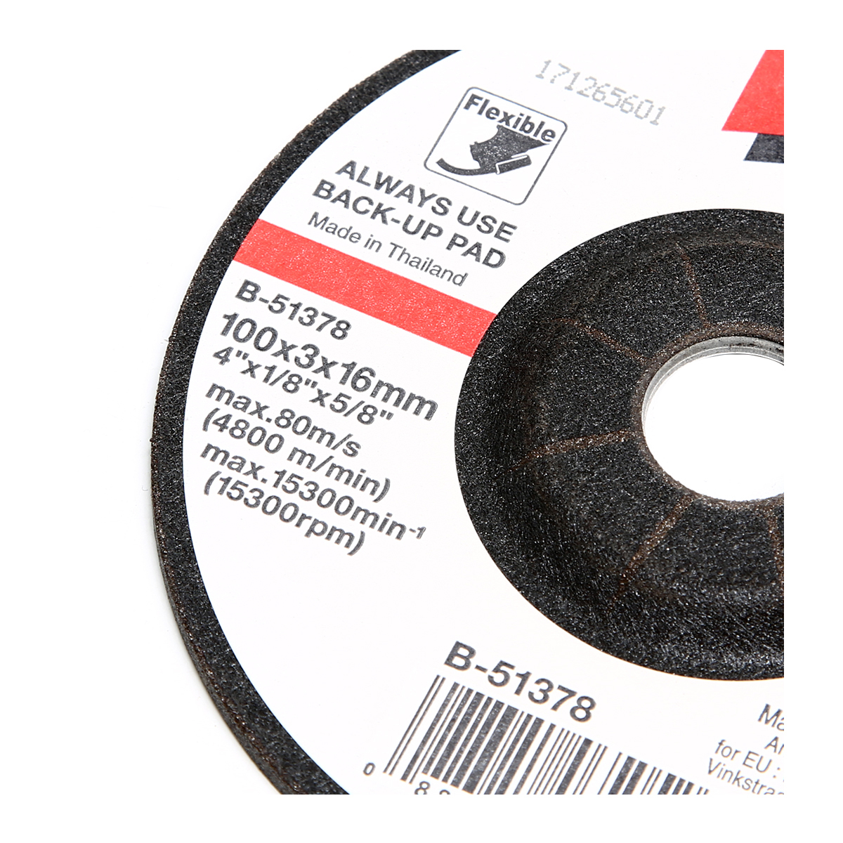 MAKITA B-51378 ใบเจียรกระจก/หิน GC120 4"x2mm (20ใบ/กล่อง)