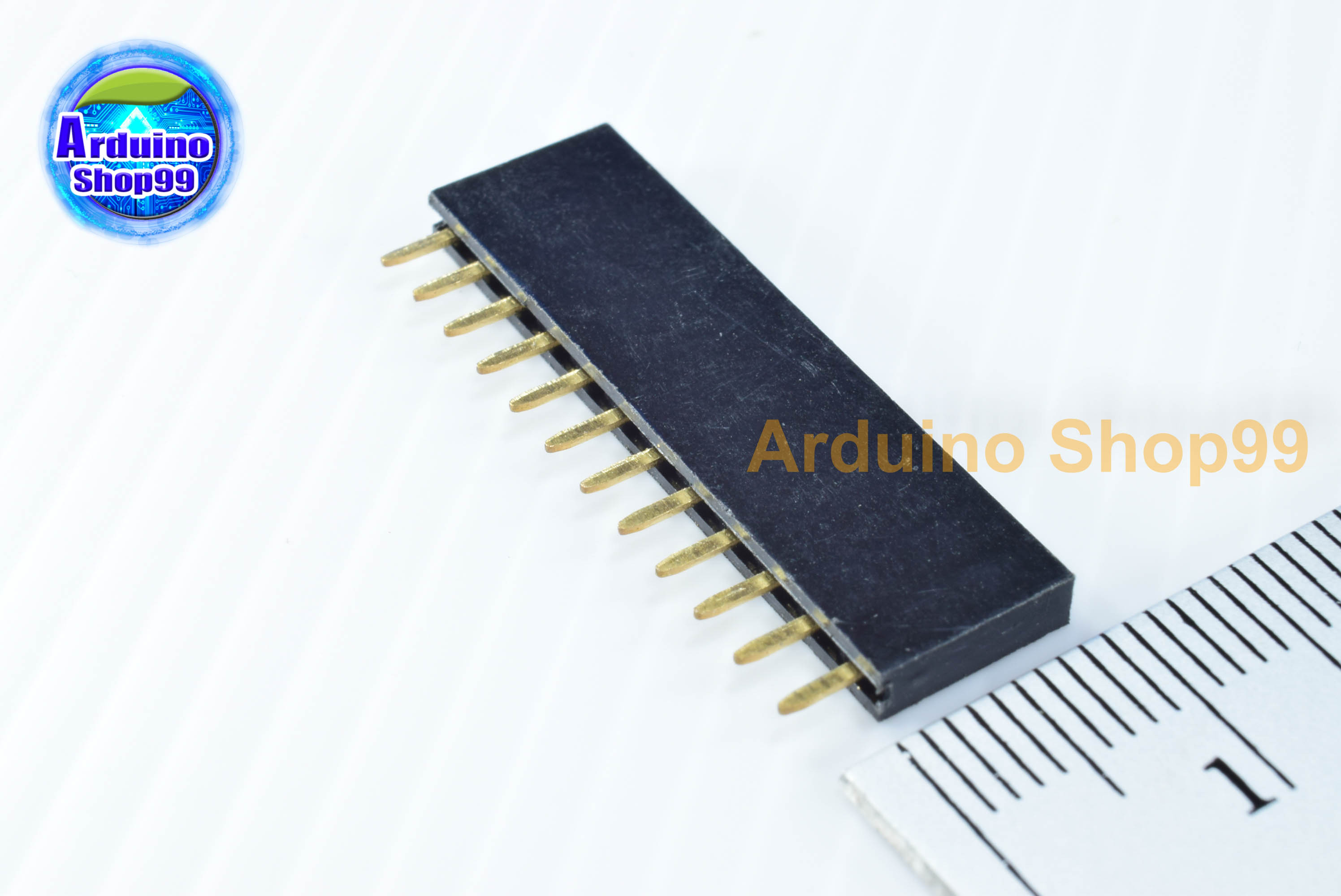 12P-Pin Socket 2.54MM single row female(1 ชุด 6 ตัว)