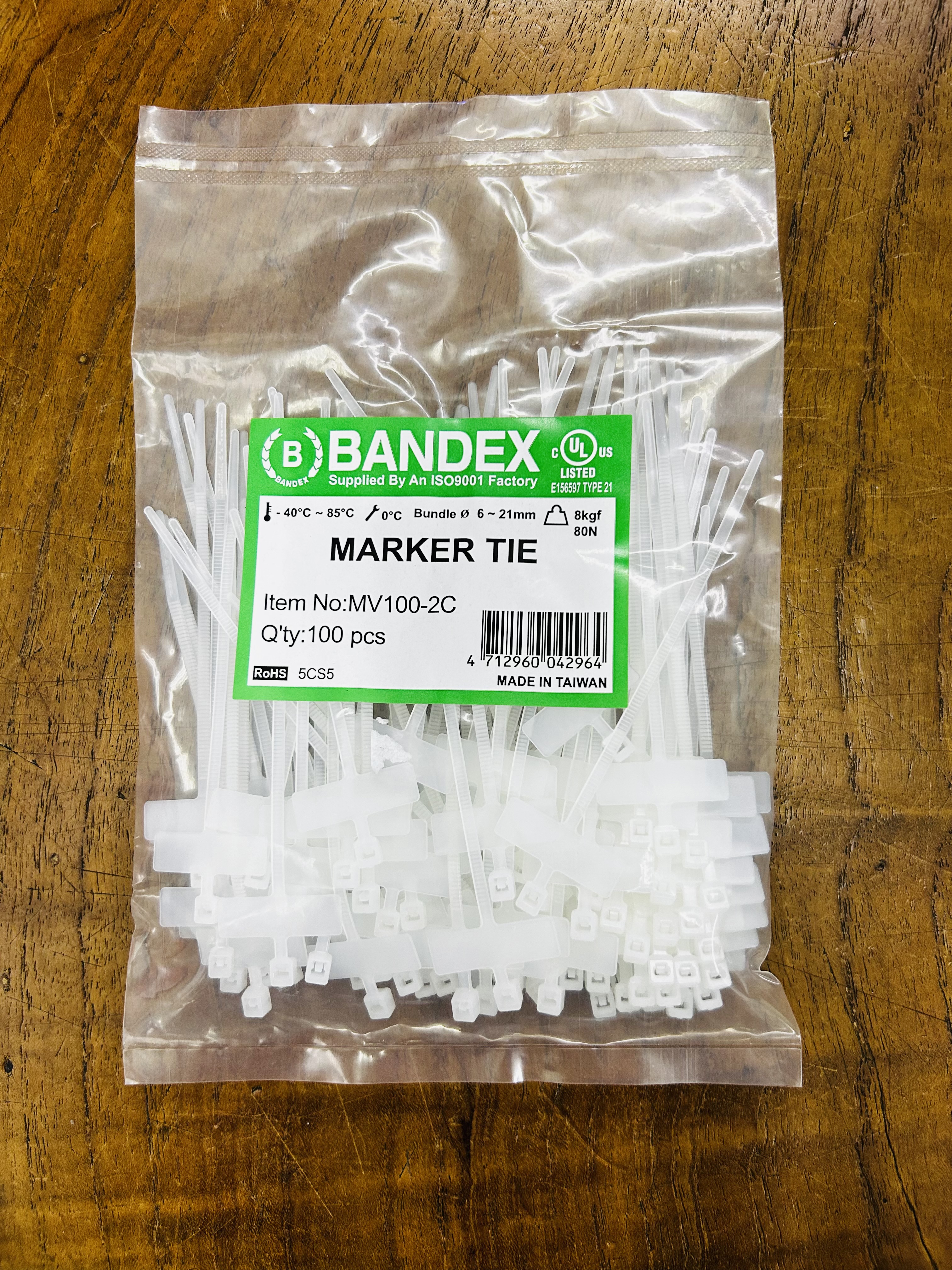 BANDEX MV100-2C Cable MARKER TIE
