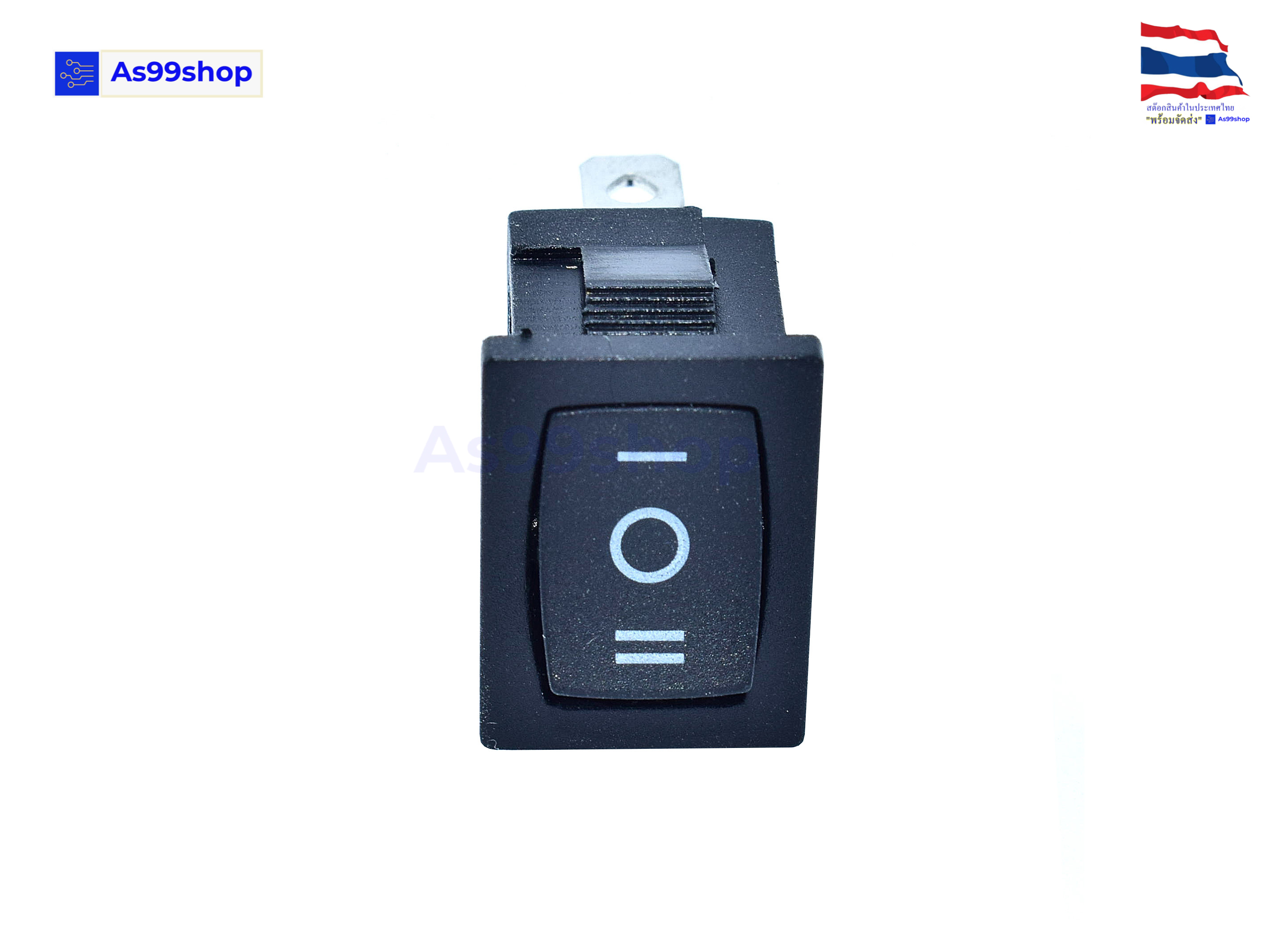 KCD1-1 Switch 3 Pin 10A 250V Black( 2 ตัว)