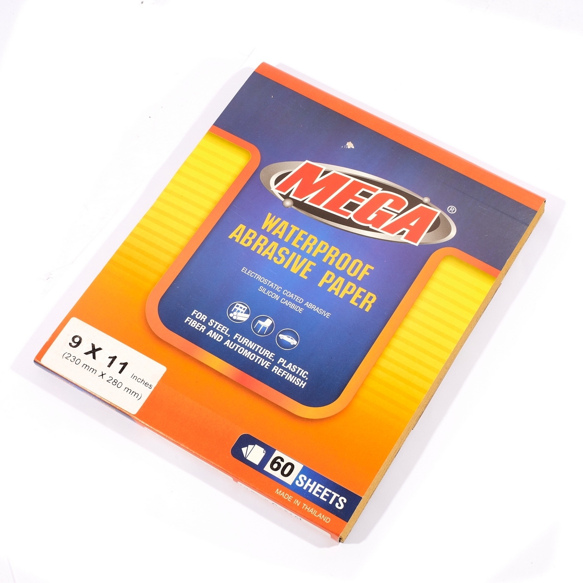 MEGA กระดาษทรายขัดน้ำ 9"x11" No.80-2000