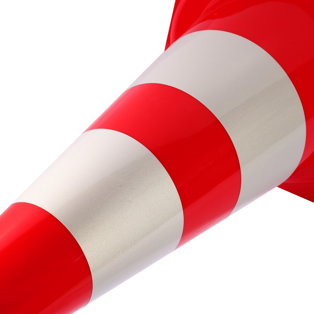 POLO กรวยจราจรพีอี 50cm 2แถบ