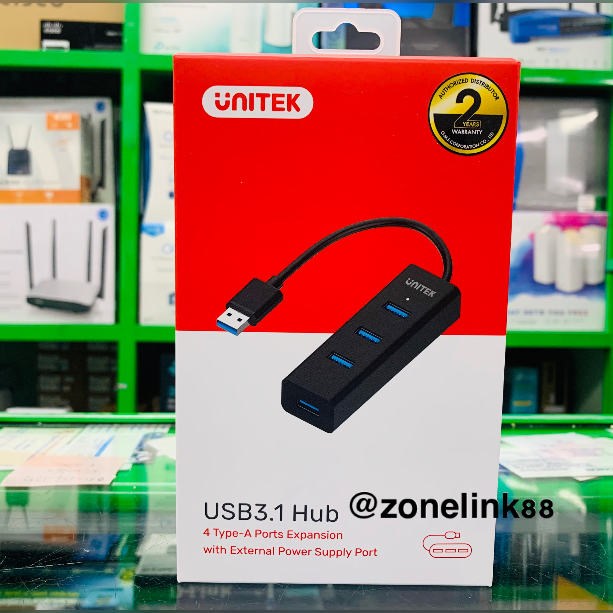 USB3.1 4-Port Hub Model: Y-3089