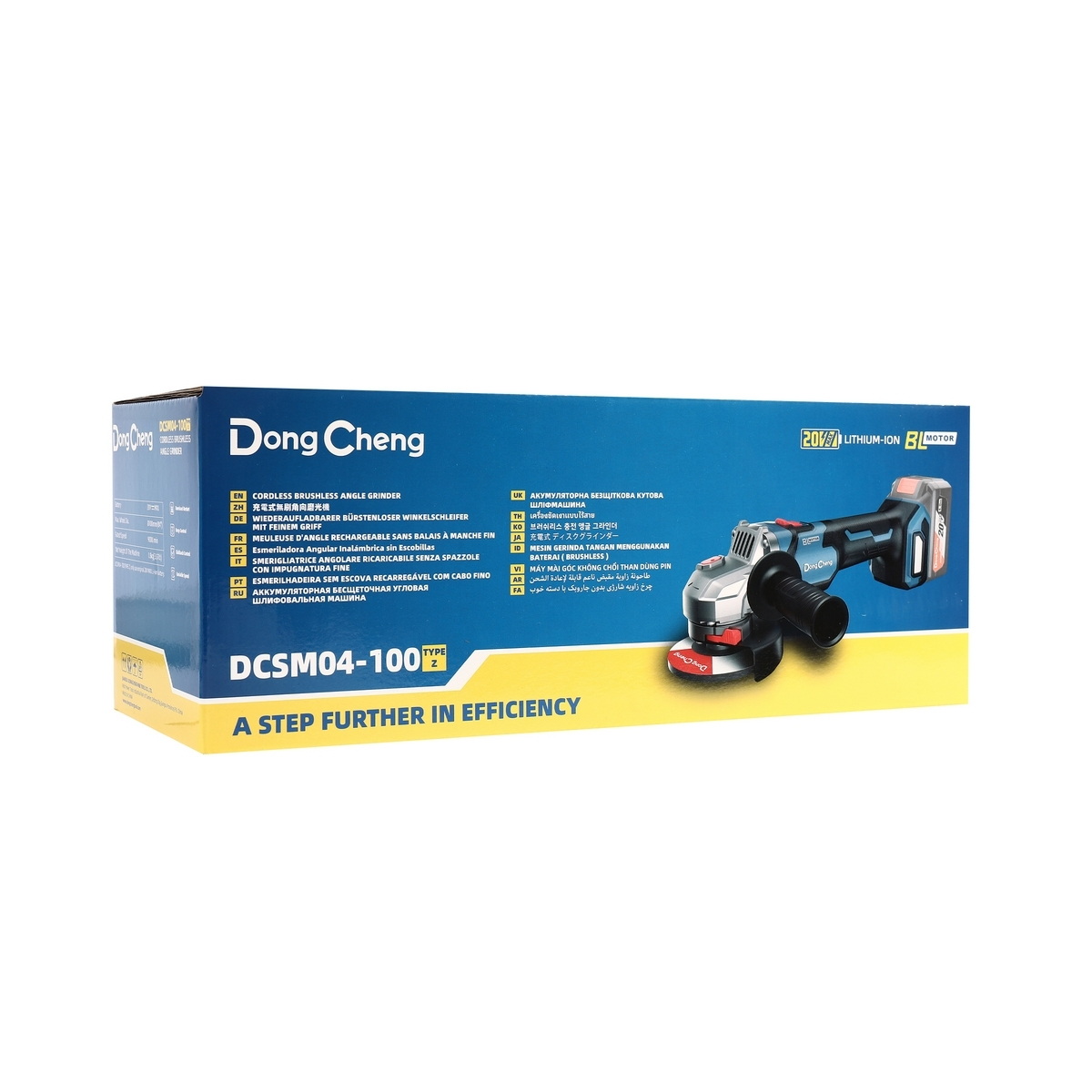 Dong Cheng DCSM04-100-Z เครื่องเจียร์ไร้สาย 4" 4000-9000rmp 20V (เครื่องเปล่า)