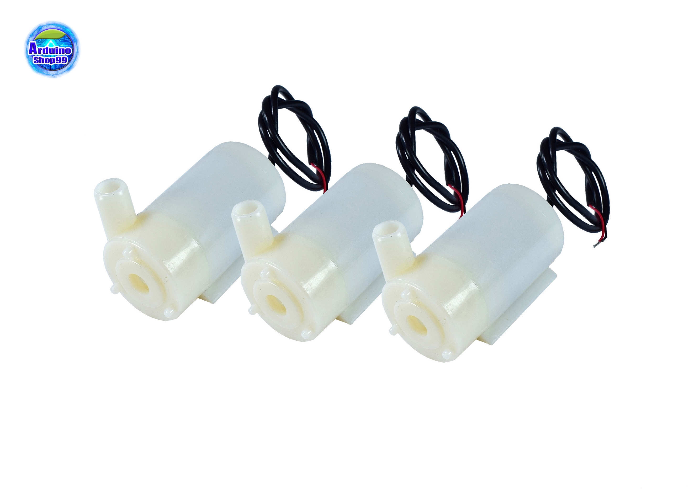 Horizontal Pump small motor ปั๊มน้ำขนาดเล็ก 3-6V แบบแนวนอน ( 3 ตัว )