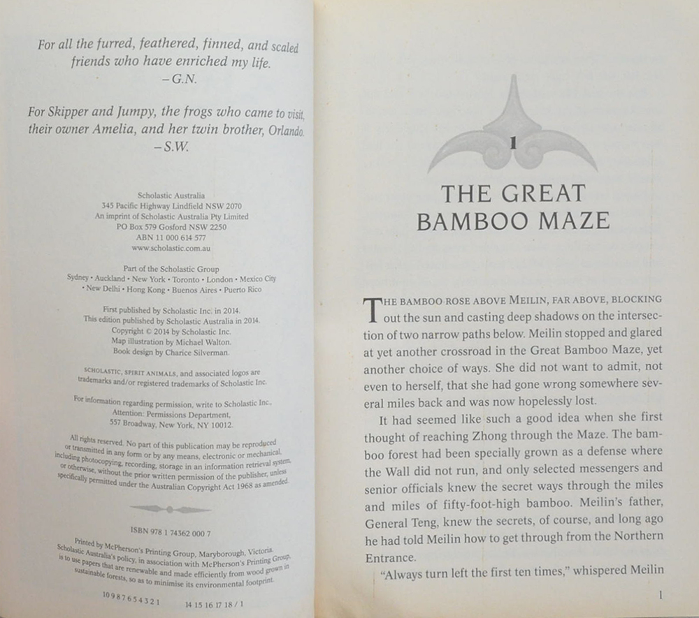 SPIRIT ANIMALS BOOK 3 BLOOD TIES