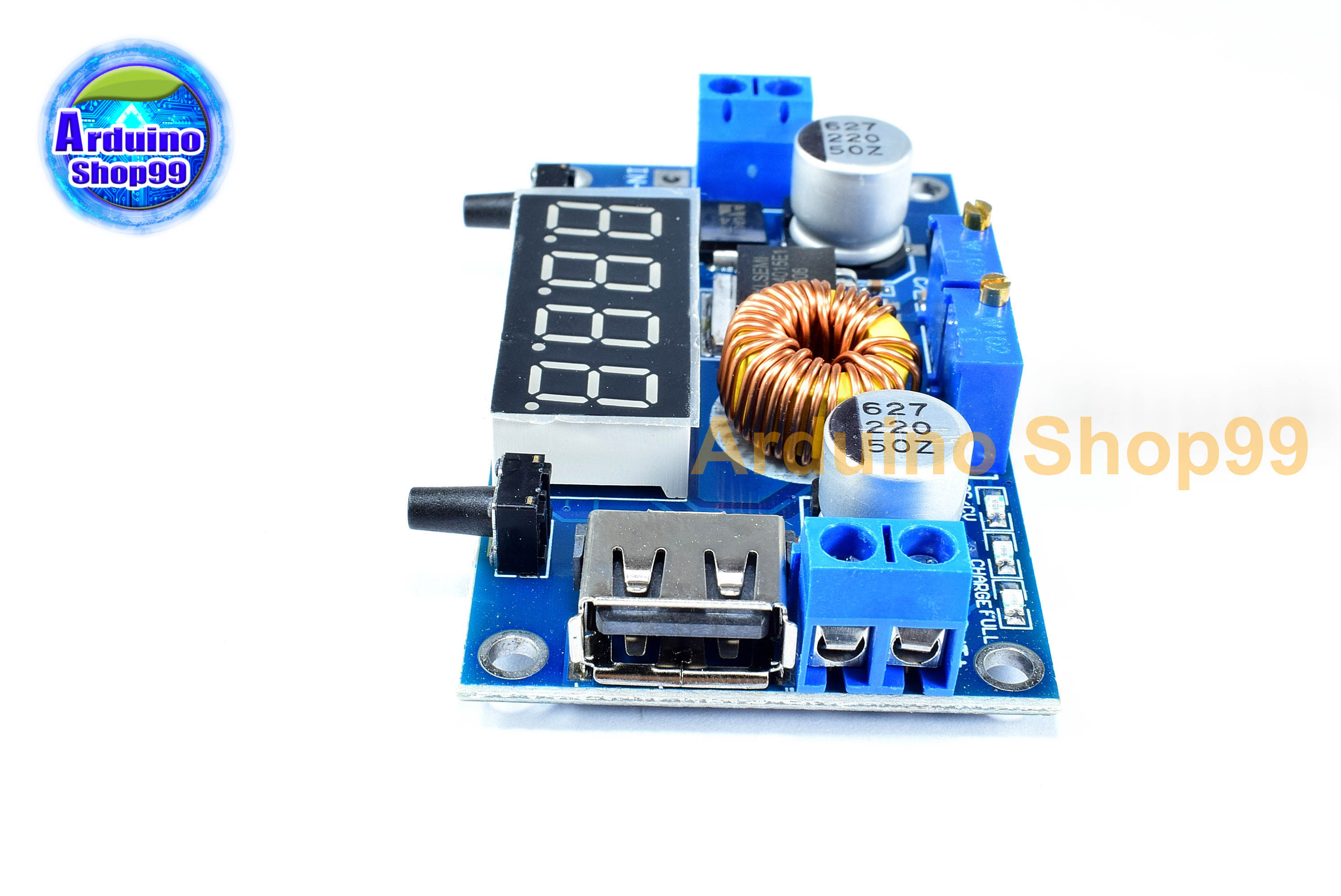 5A Constant Voltage Constant Current Step-down แปลงไฟจาก 5 - 36 Volt เป็น 1.25 - 32 Volt (With Housing)