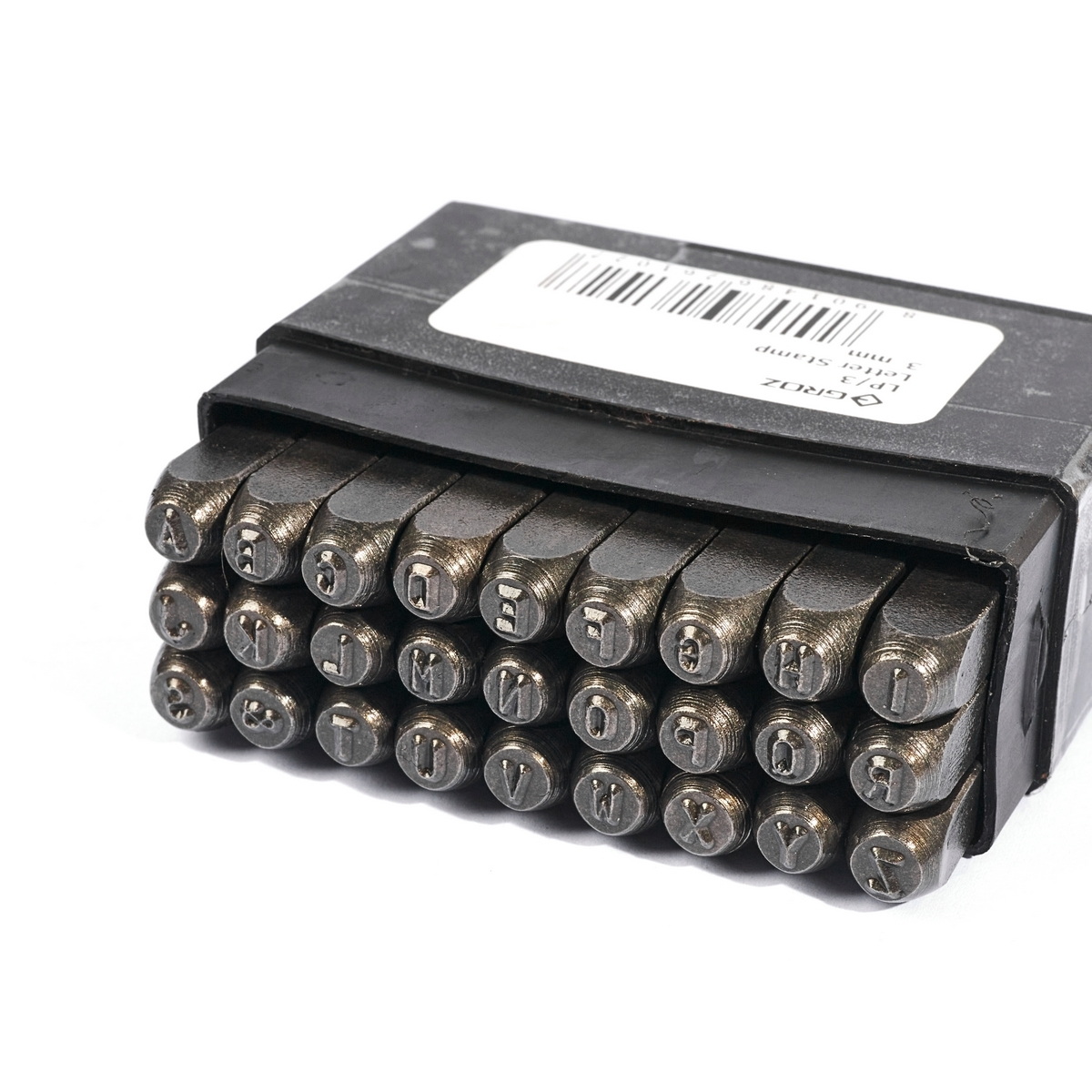 GROZ เหล็กตอกตัวอักษร 1-12mm ความแข็ง 58-62 HRC