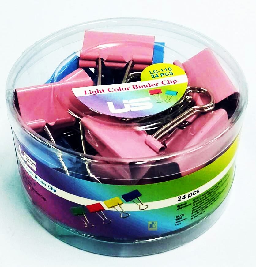 LC-110 คลิปสีหวาน 2 ขา ขนาด 32 mm. (บรรจุ 24 ชิ้น)