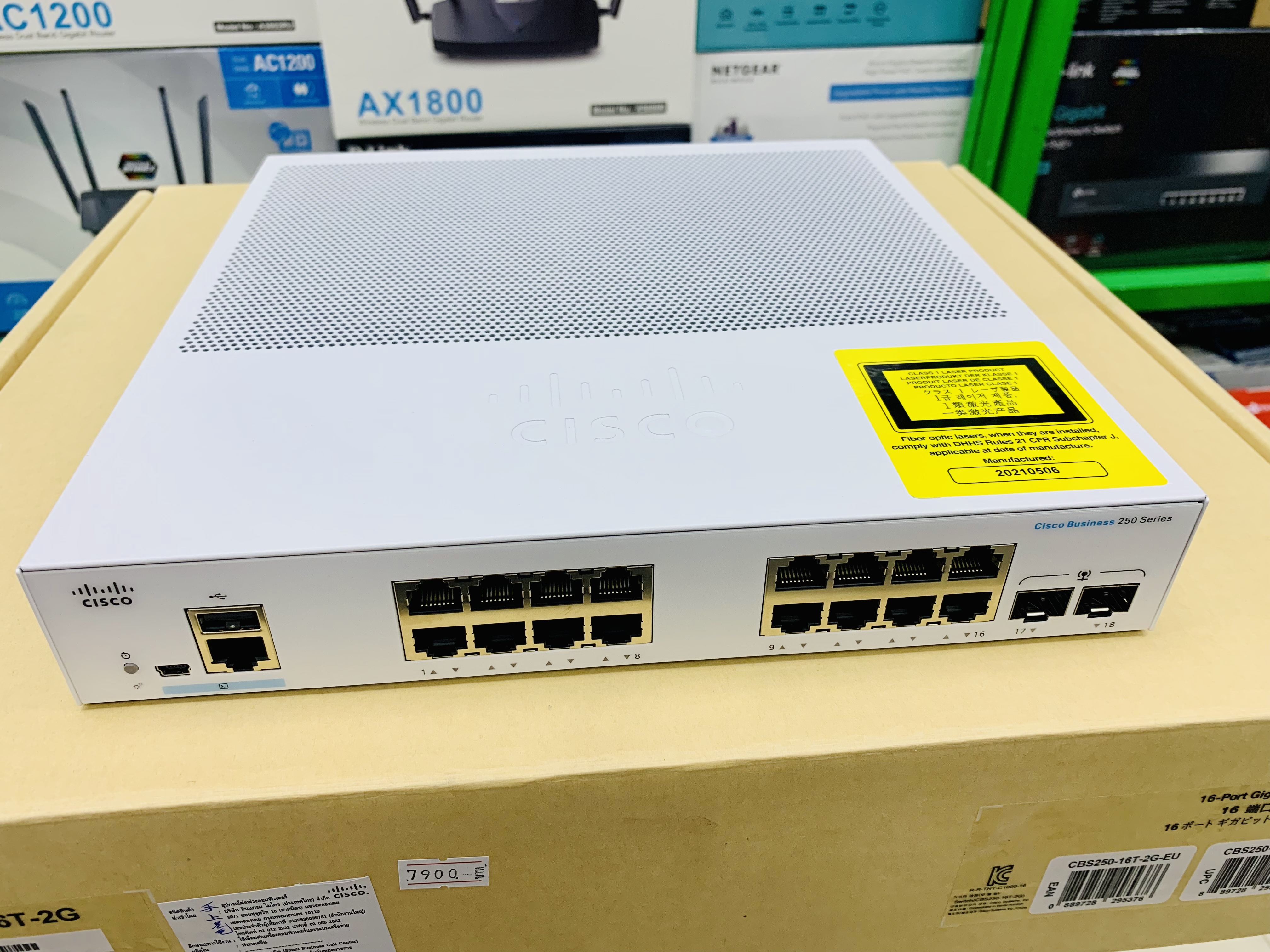 CBS250-16T-2G-EU Switch "Cisco" CBS250 Smart 16-port GE, 2x1G SFP
