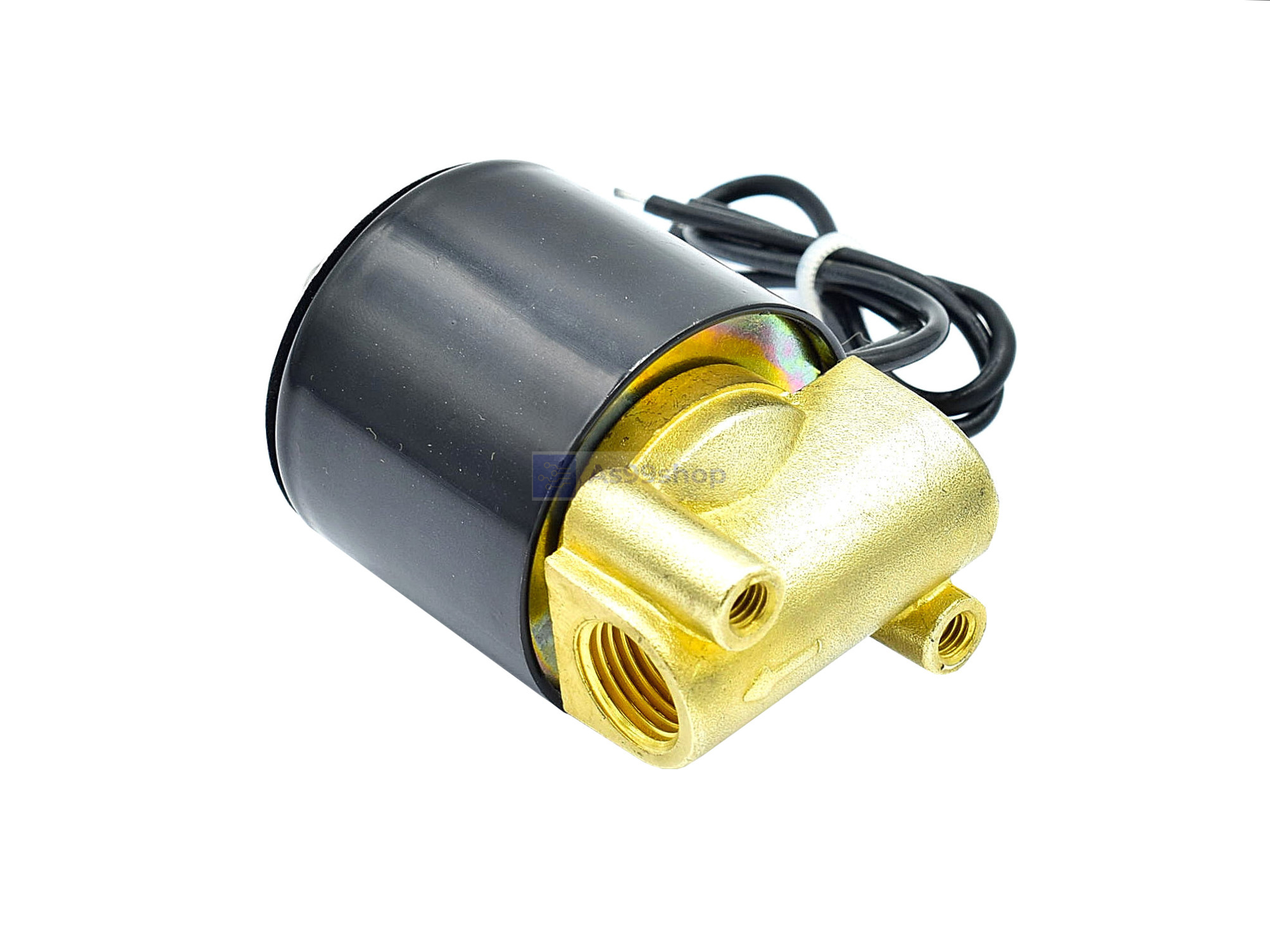 Solenoid Valve โซลินอยด์วาล์วทองเหลือง NC ปกติปิด 1/4" 24VDC