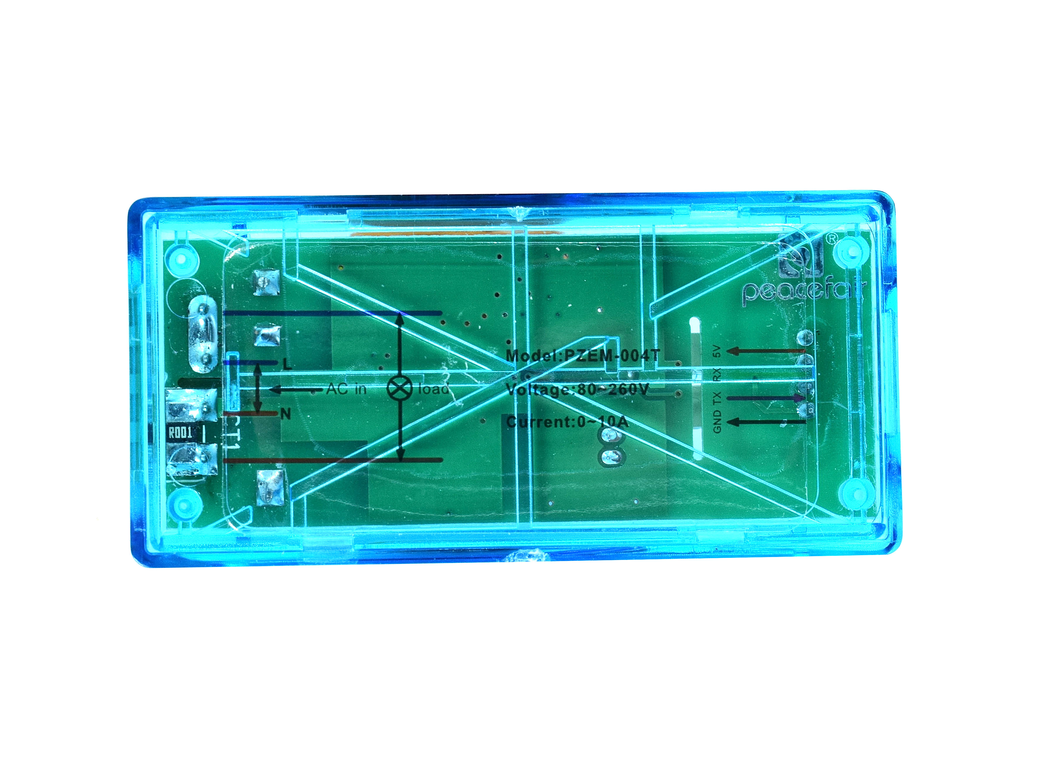 PZEM-004T 10A AC Digital Power Energy Meter Module โมดูลวัดการใช้พลังงานไฟฟ้า(ไม่มี CT)