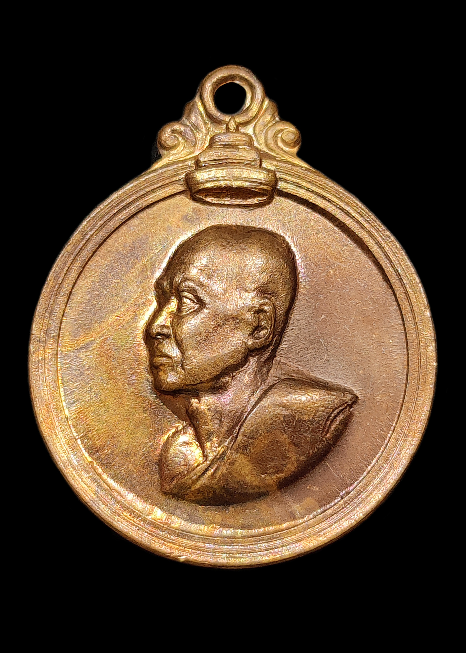 เหรียญสมเด็จพระสังฆราชจวน วัดมกุฏกษัตริยาราม กทม. ที่ระลึกบูรณะพระเจดีย์ ปี2511 เนื้อทองแดงผิวไฟ สวยสุดๆ