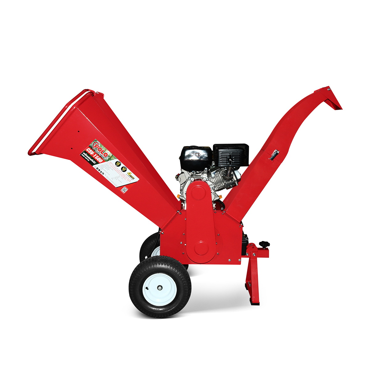 POLO CSV1500 เครื่องย่อยกิ่งไม้เบนซิน 15HP 3.7/8" (100mm) 2530rpm
