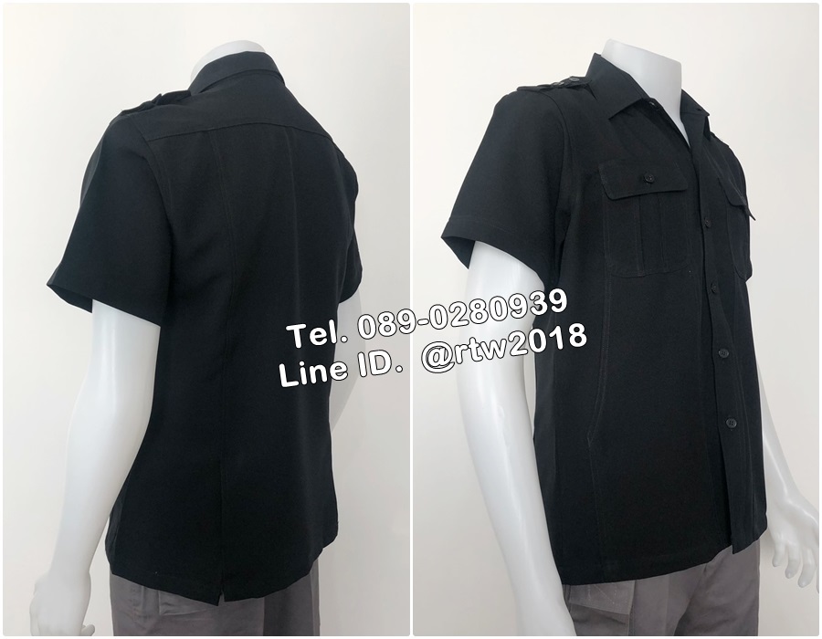 เสื้อซาฟารีสีดำ (รหัส F5)