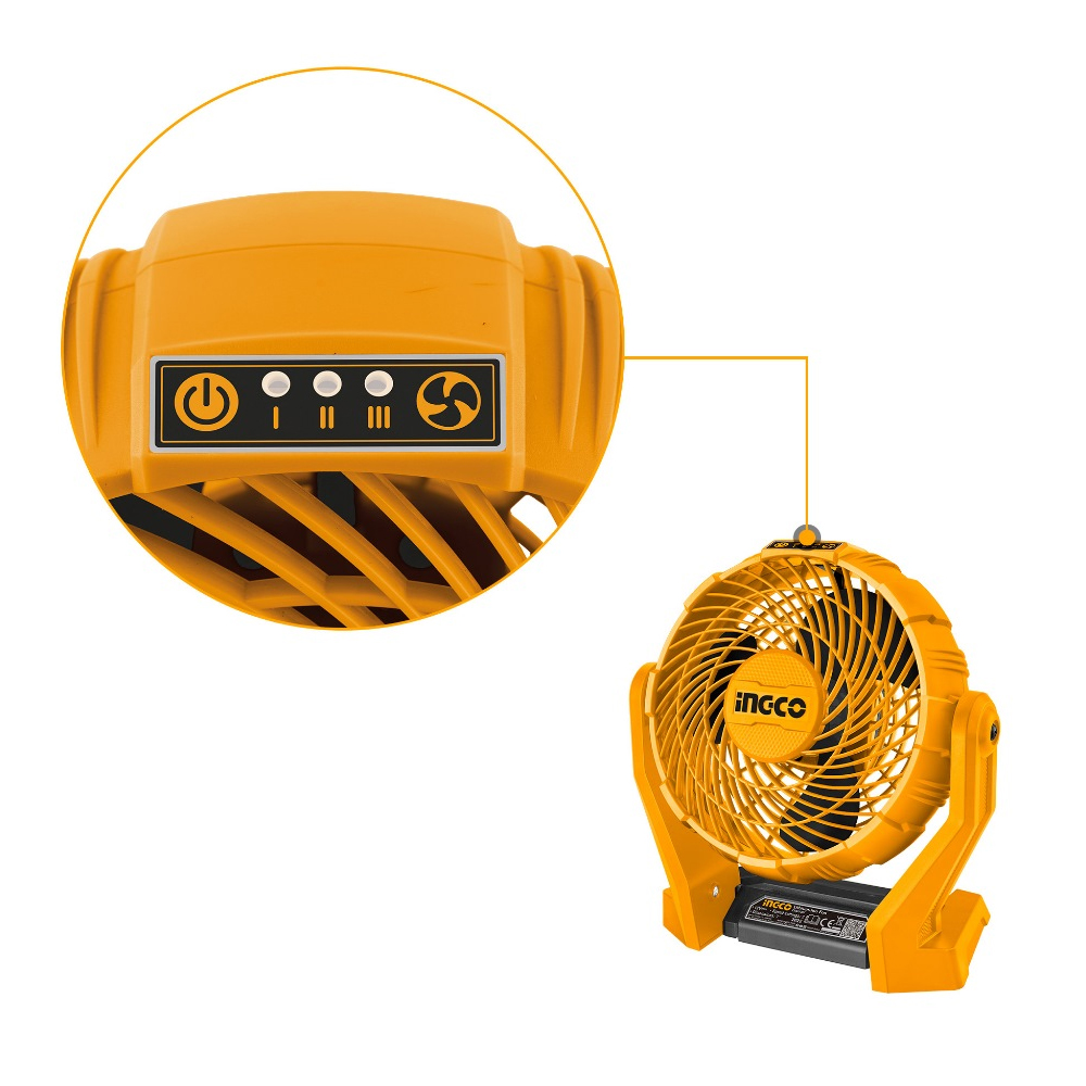 INGCO CFALI2007 พัดลมไร้สาย 7" 20V เครื่องเปล่า