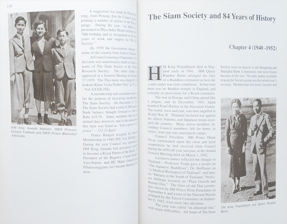 THE SIAM SOCIETY UNDER FIVE REIGNS