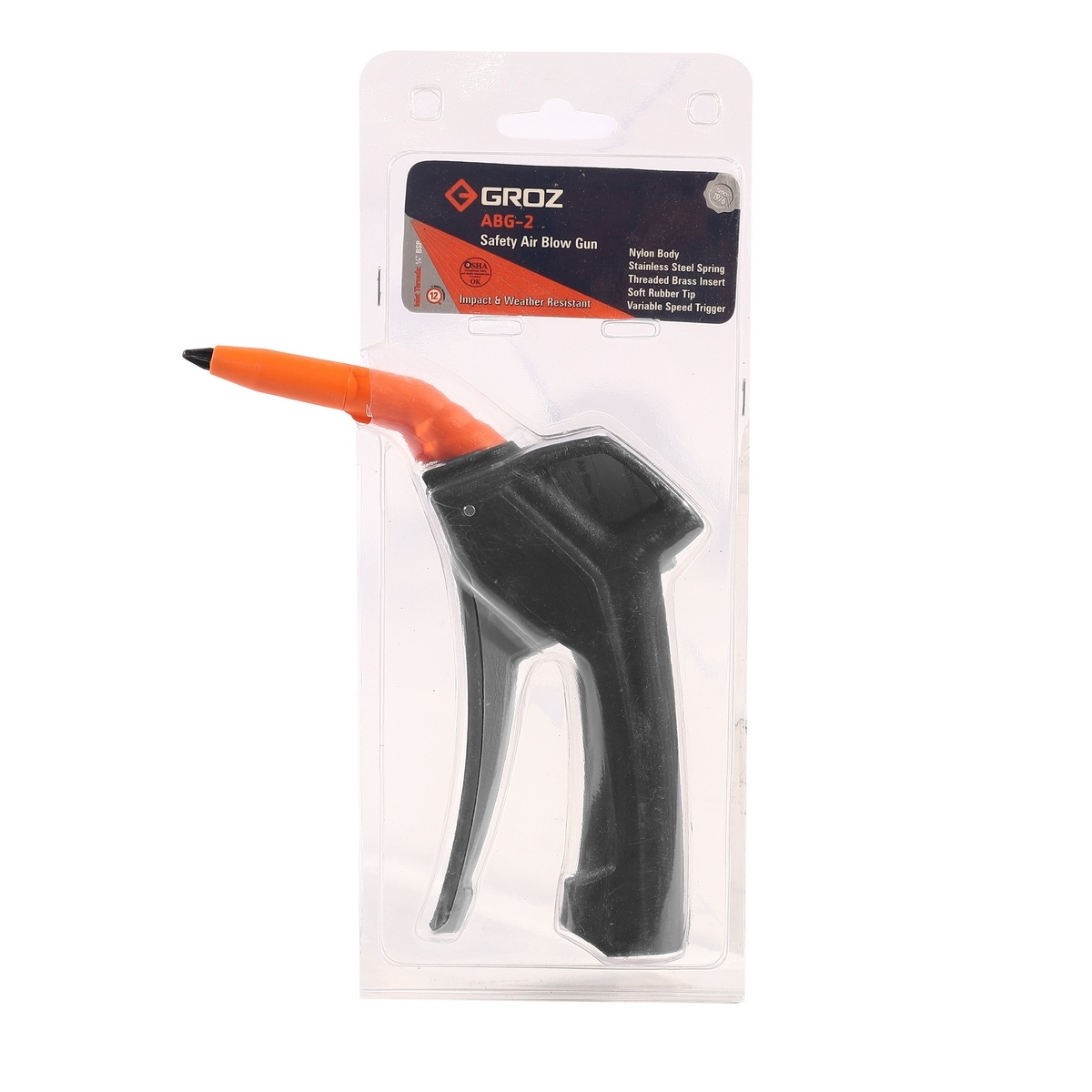 GROZ ABG/2/1-4F/BSP ปืนลมด้ามไนลอน ก้านยาว 114mm