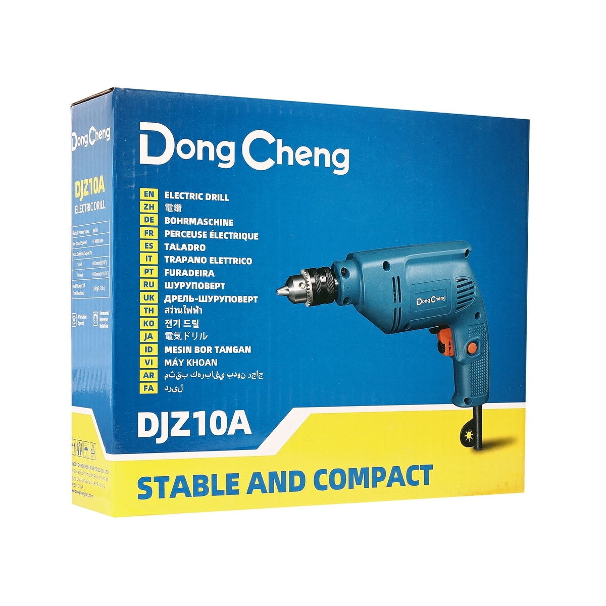 Dong Cheng DJZ10A สว่านไฟฟ้า 10mm 300W 0-3000rpm